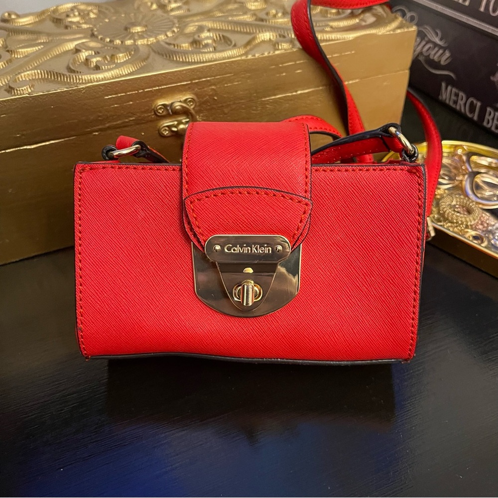 Calvin Klein Scarlet Red Mini Bag